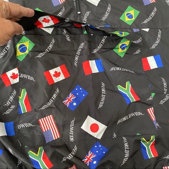 Men’s windbreaker unique flag jacket size L - Picture 4 of 7